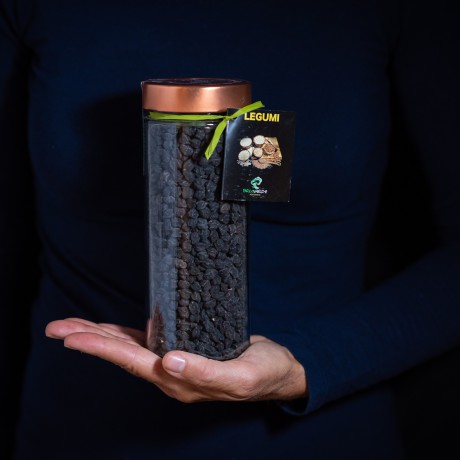 Bohnen aus Basilikata, schwarze Kichererbsen - 470 g ParcoVerde - 1
