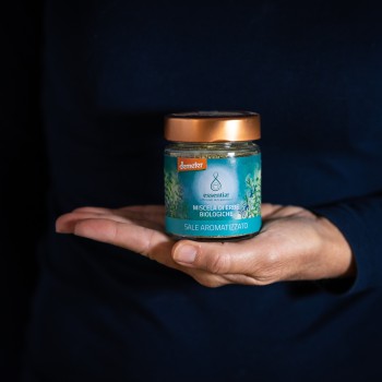 Salz und gemischte Kräuter in Glasdose - DEMETER - 80 g Essentiæ - 1