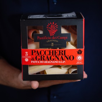 Paccheri pasta from Gragnano PGI, bronze-drawn - 500g