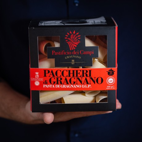 Paccheri pasta from Gragnano PGI, bronze-drawn - 500g Pastificio dei Campi - 1