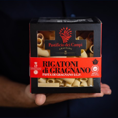Rigatoni Pasta from Gragnano PGI, bronze-drawn - 500g Pastificio dei Campi - 1