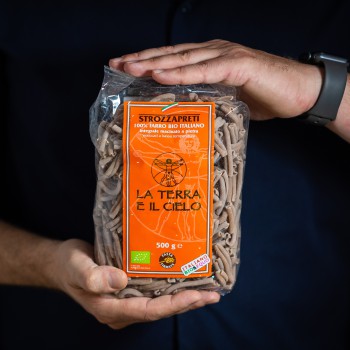 „Strozzapreti”-Nudeln aus 100 % Zweikorn - 500 g La Terra e il Cielo - 1