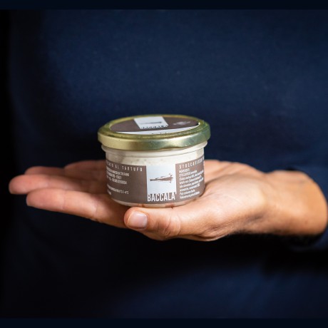 Jar of whipped salt cod spread with truffle – 90g Baccalà - 1