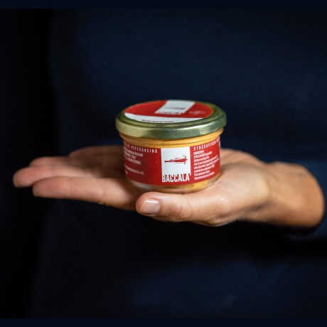Jar of whipped salt cod spread with chilli – 90g Baccalà - 1