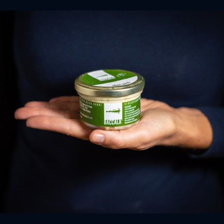 Jar of whipped salt cod spread with olives– 90g Baccalà - 1