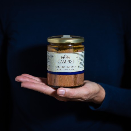 In Olivenöl eingelegter roter Thunfisch - 300 g Campisi - 1