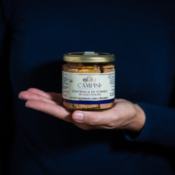 Ventresca tuna (tuna belly) in olive oil - 220g Campisi - 1 Ventresca tuna (tuna belly) in olive oil - 220g Campisi - 1
