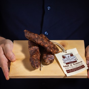 Cured Sambudello sausage 3 pieces - 300g Salumi di Scarpaccia - 1 Cured Sambudello sausage 3 pieces - 300g Salumi di Scarpaccia - 1
