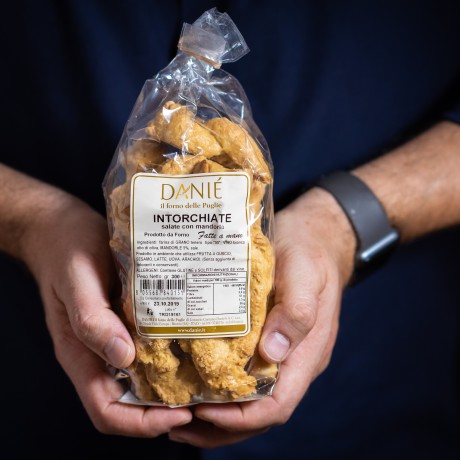 Intorchiate pugliesi salate con mandorle - 250gr Danieli - 1