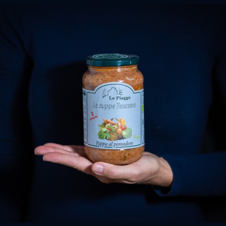 Toskanische „Pappa al Pomodoro“, Tomaten-Brot-Suppe Bio - 540 g Le Piagge - 1