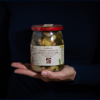 Suppe mit Palmkohl, Kartoffeln und Cannellinibohnen - 500 g Pian di Reggi - 1
