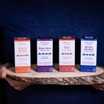 Tasting Selection of Fruit Extracts by Biobacche - 4 Jars BioBacche Toscane - 1