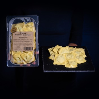 Ravioli freschi Ricotta e Spinaci - 500gr