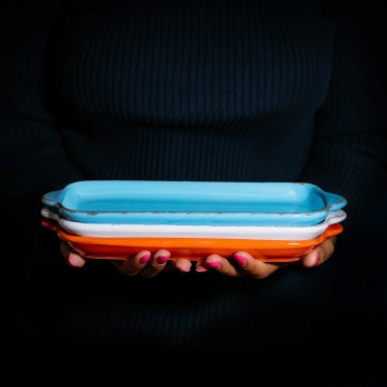 Ceramic rectangular tray Ceramiche Tapinassi - 1