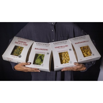 Tasting Selection of Fresh Pasta by Gratifico - 4 Packets Italy Bite - 1