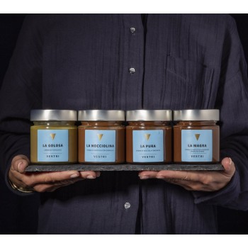 Tasting Selection of Chocolate Spreads by Vestri - 4 Jars Italy Bite - 1