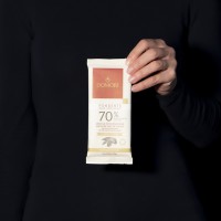 Tavoletta di Cioccolato Fondente 70% (Miscela Esclusiva delle Migliori Fave di Cacao) - 75gr