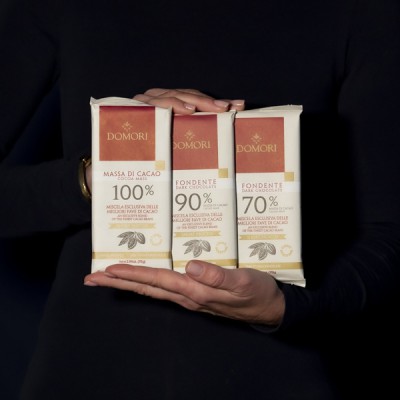Tasting Selection of Dark Chocolate by Domori - 3 Bars Domori - 1