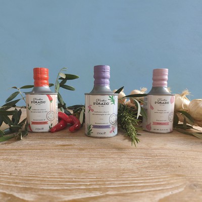 Verkostungsset von Apulische Aromatisierte Öle von Frantoio D'Orazio - 3 Flaschen Frantoio d'Orazio - 1