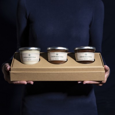 Degustazione Creme di Nocciole Toscane Nocciole.it - 3 Vasetti Nocciole.it - 1