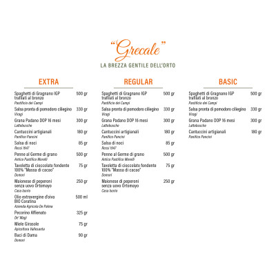 Gastronomisches Set "Gregale" (Basic, Regular & Extra) Italy Bite - 2