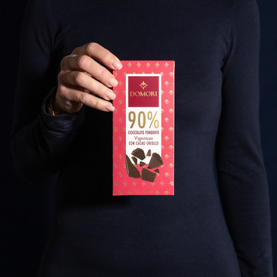 90% Dark Chocolate Bar with Criollo Cocoa - 75gr Domori - 1