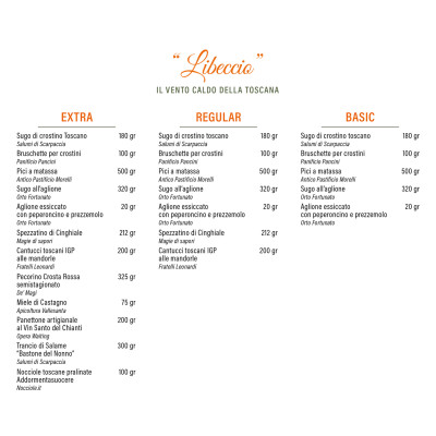 Gastronomic Set "Libeccio" (Basic, Regular & Extra) Italy Bite - 2