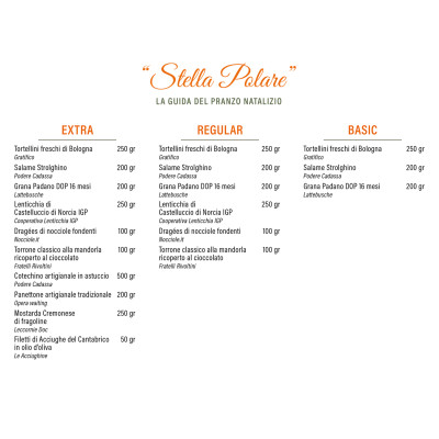 Set Gastronomico "Stella Polare" (Basic, Regular & Extra) Italy Bite - 2