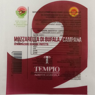 Bocconcini di Mozzarella di Bufala Campana DOP Azienda Agricola Tempio - 2 Bocconcini di Mozzarella di Bufala Campana DOP Azienda Agricola Tempio - 2