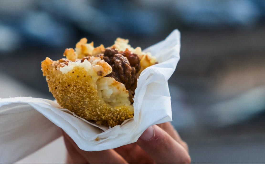 arancino siciliano con ragu