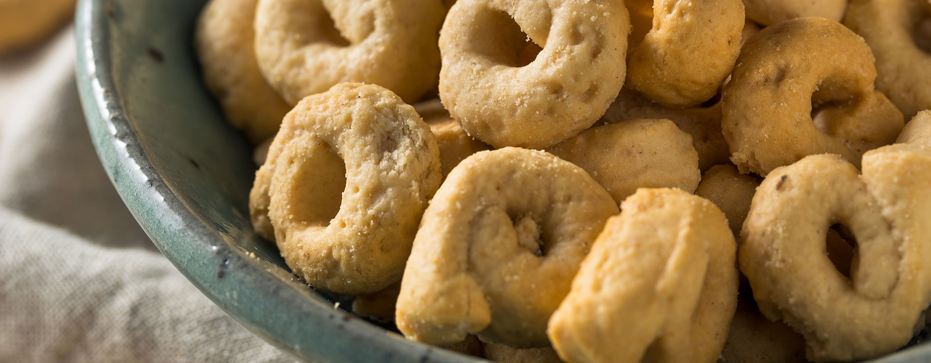 Taralli crackers from Bari, as tradition dictates